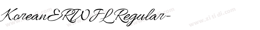 KoreanERWJL Regular字体转换 KoreanERWJL Regular字体转换